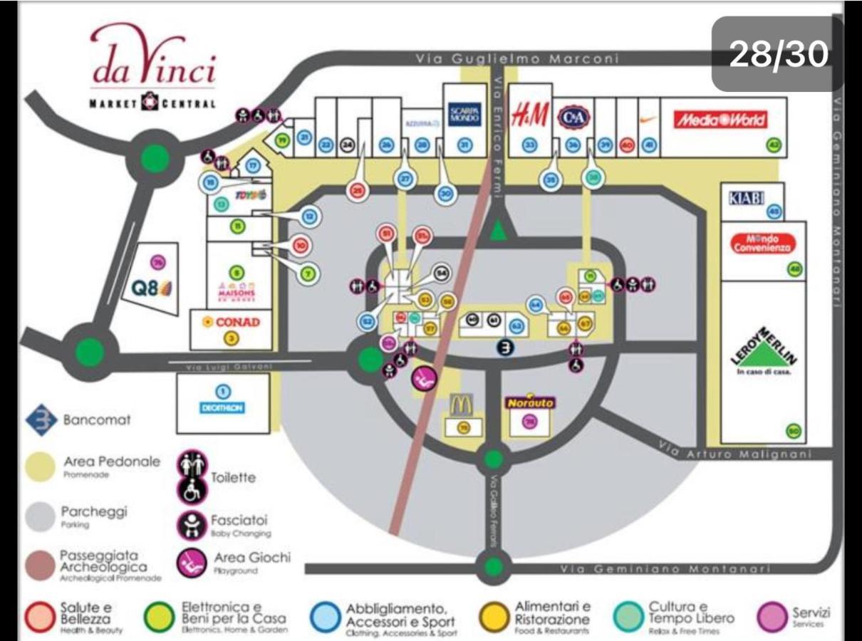 דירות פונטה גלריה Charme & Relax - Fiera Di Roma - Fiumicino Airport מראה חיצוני תמונה